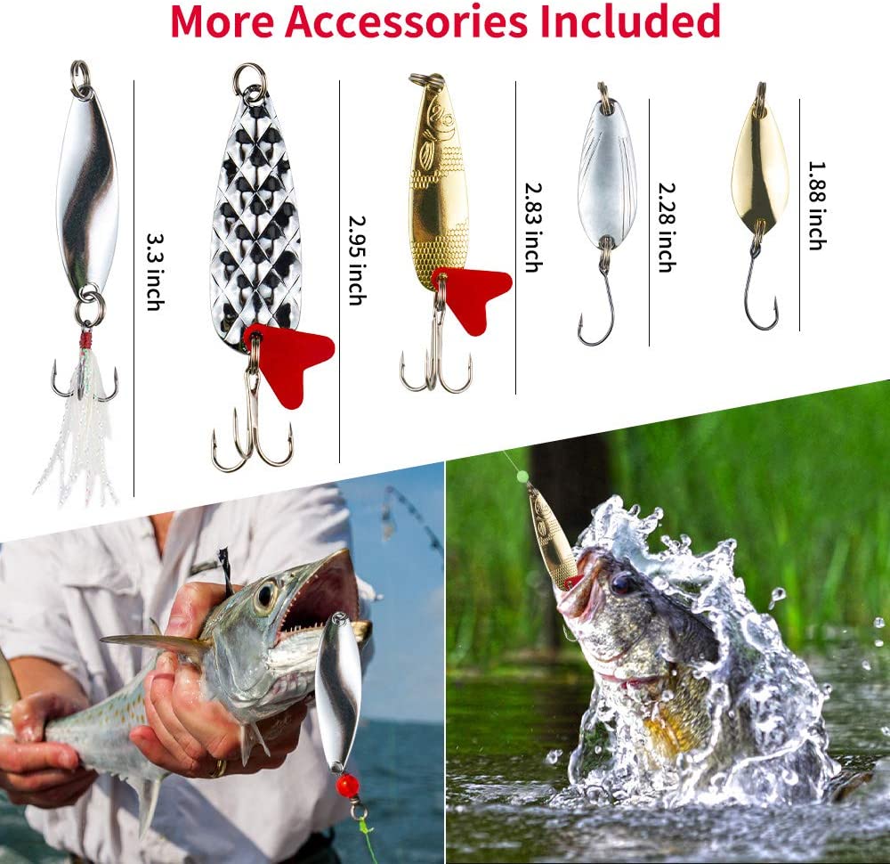 Fishing Lures Kit for Freshwater Bait Tackle Kit