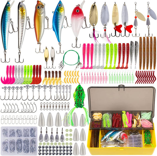 Fishing Lures Fishing Gear Tackle Box 302 fishing lures kit